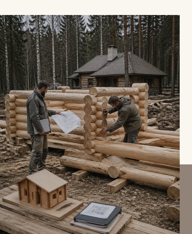 Проектирование и строительство домов из бревна в Первоуральске